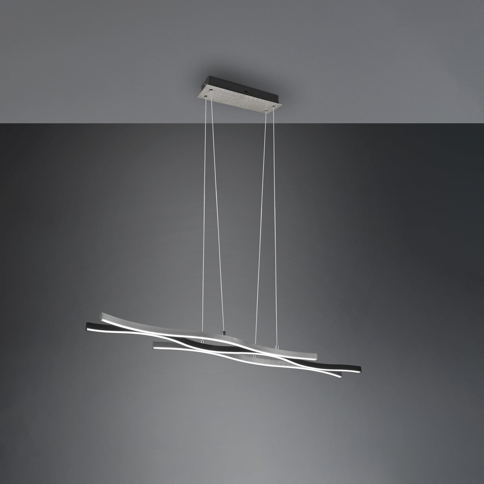 LED pendellampe Blaze CCT dimbar aluminium 107,5 cm forfra