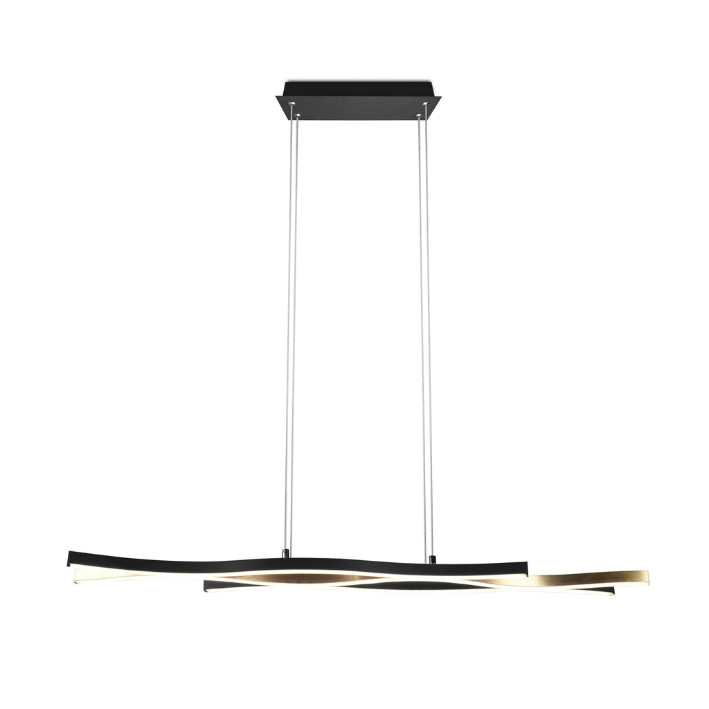 LED pendellampe Blaze CCT dimbar messing/svart 107 cm nærbilde 2