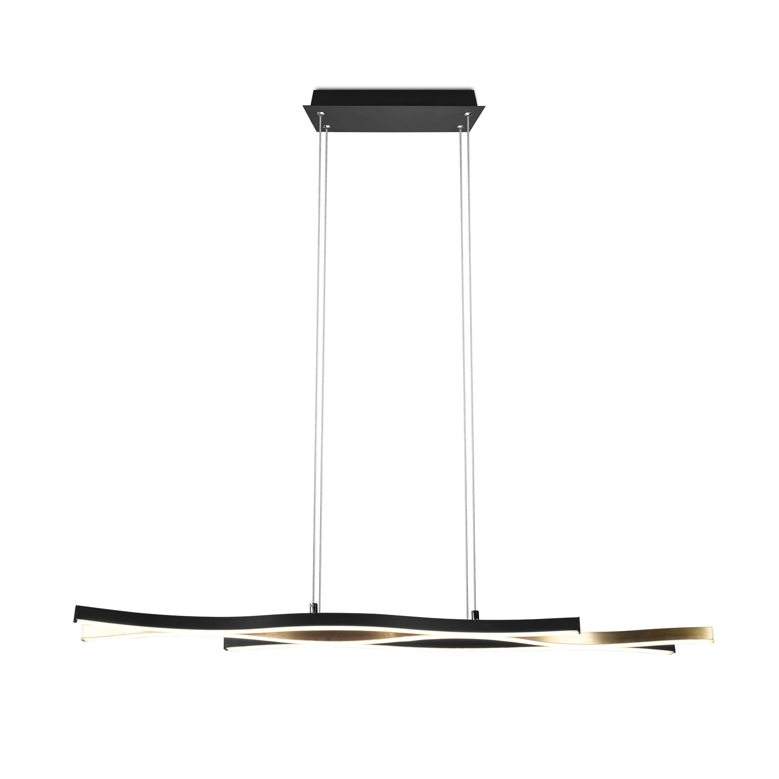 LED pendellampe Blaze CCT dimbar messing/svart 107 cm nærbilde 2