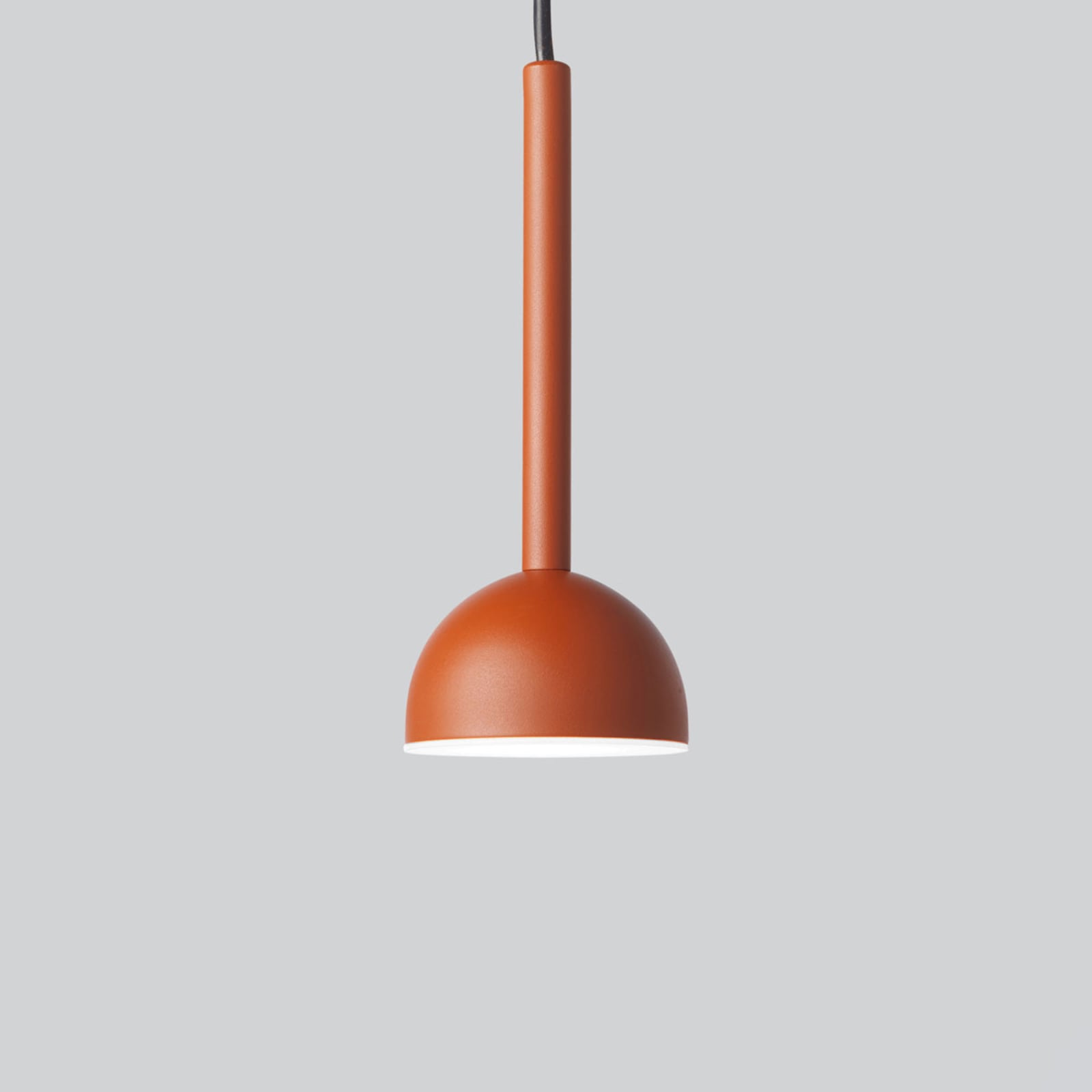 LED pendellampe Blush dimbar rustfarget forfra