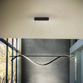 LED pendellampe Boa svart matt metall forfra