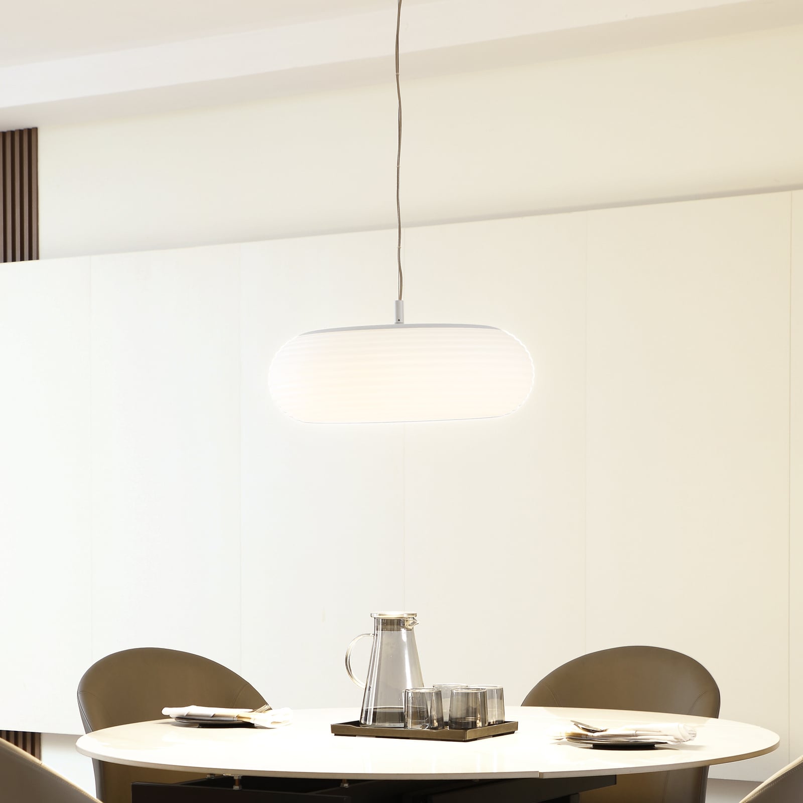LED pendellampe Bolti dimbar RGBW CCT Ø50 cm Tuya forfra