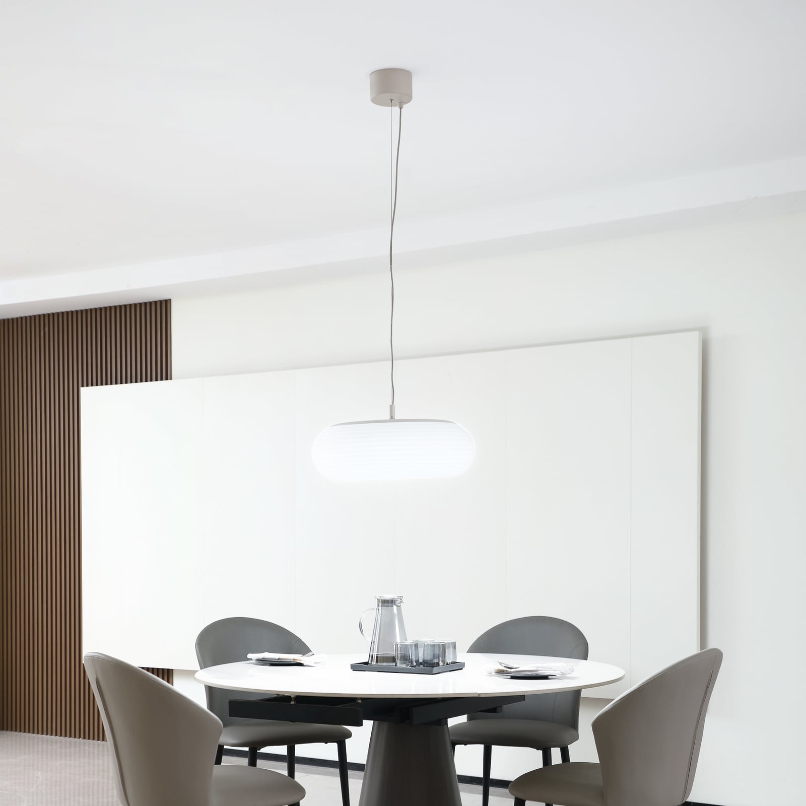 LED pendellampe Bolti dimbar RGBW CCT Ø50 cm Tuya bakside