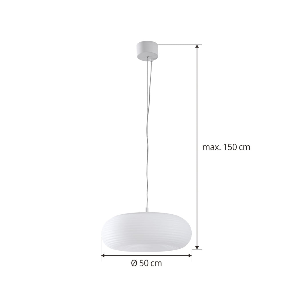 Nærbilde av LED pendellampe Bolti dimbar RGBW CCT Ø50 cm Tuya
