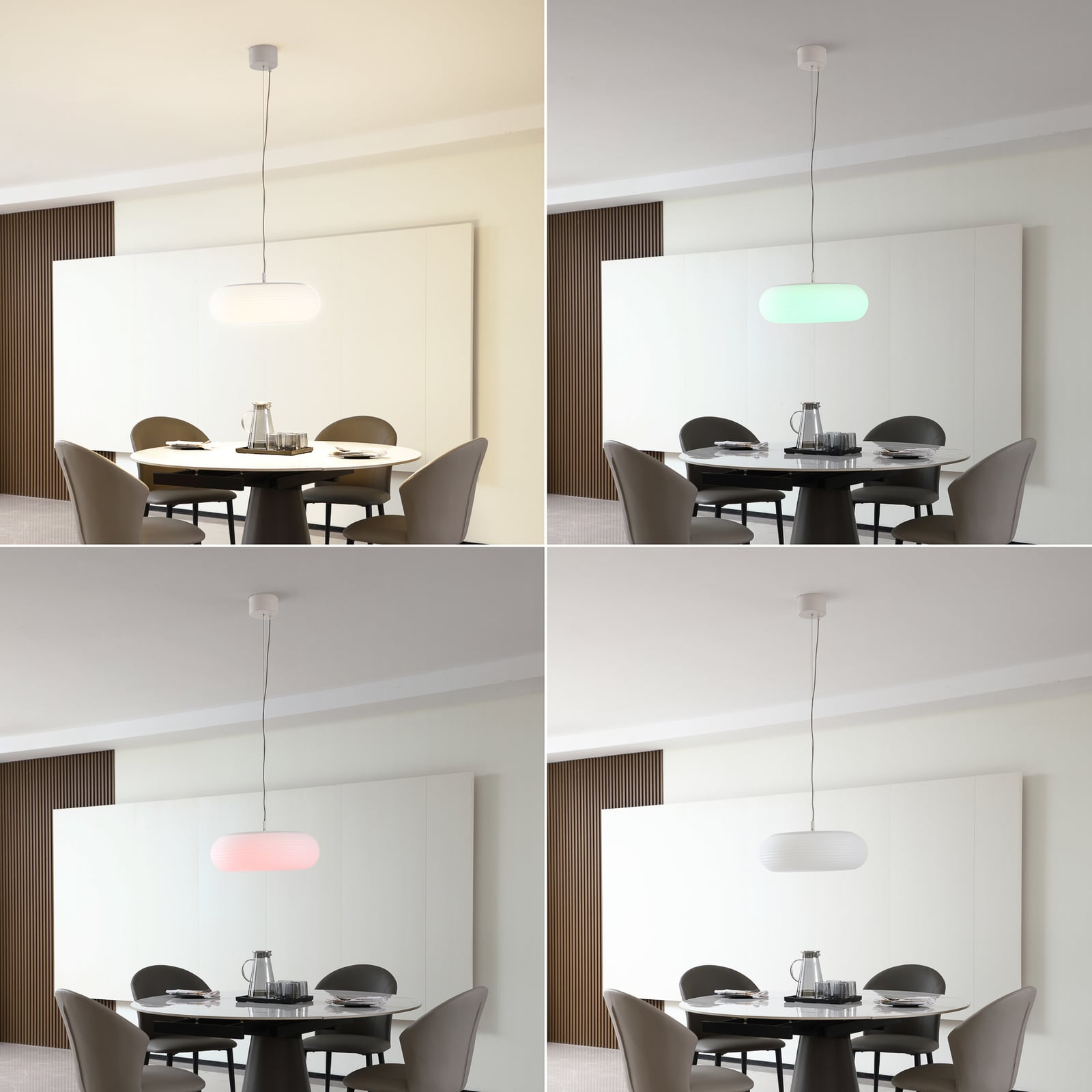 LED pendellampe Bolti dimbar RGBW CCT Ø50 cm Tuya med app-styring