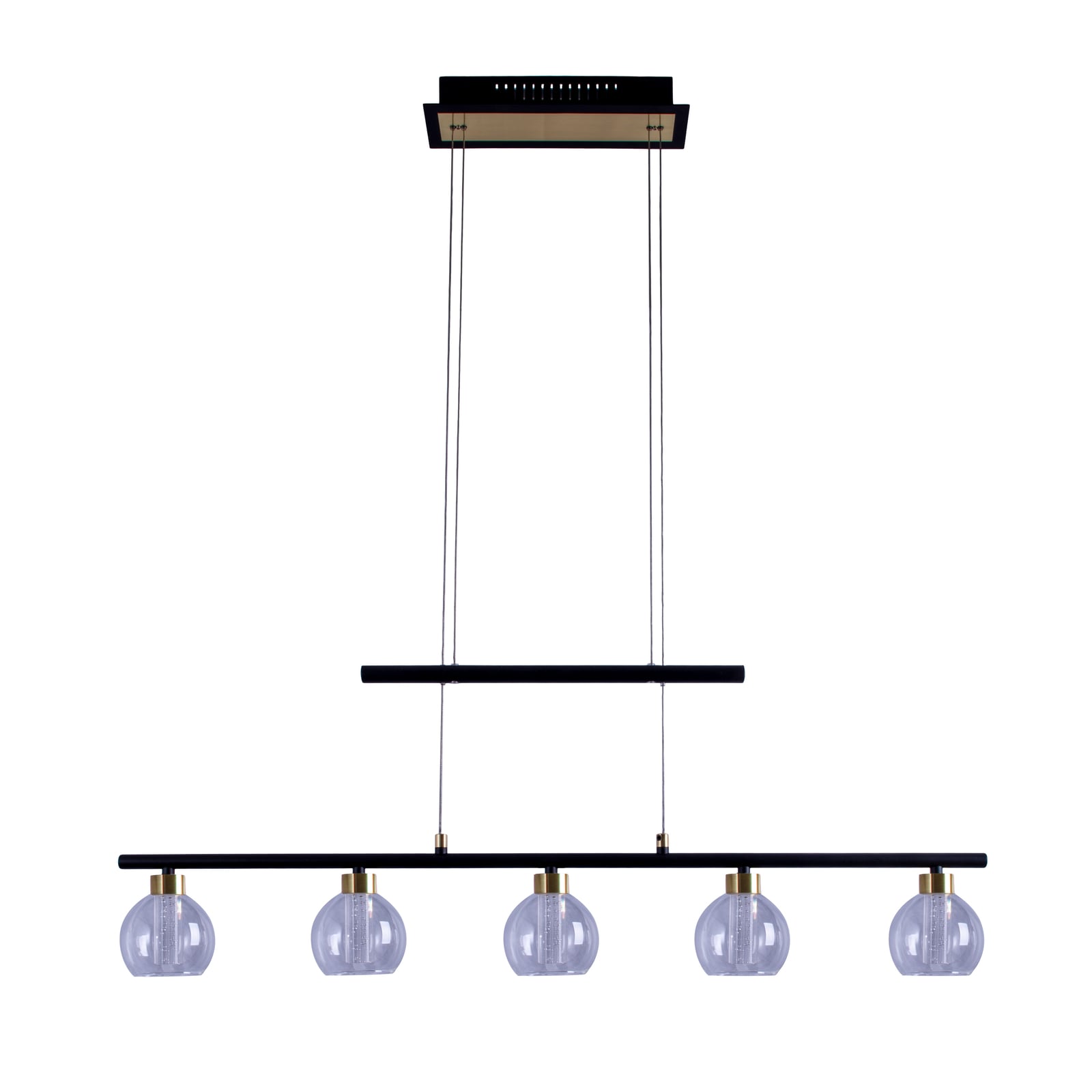 LED pendellampe Brass 5-lys montert i stue