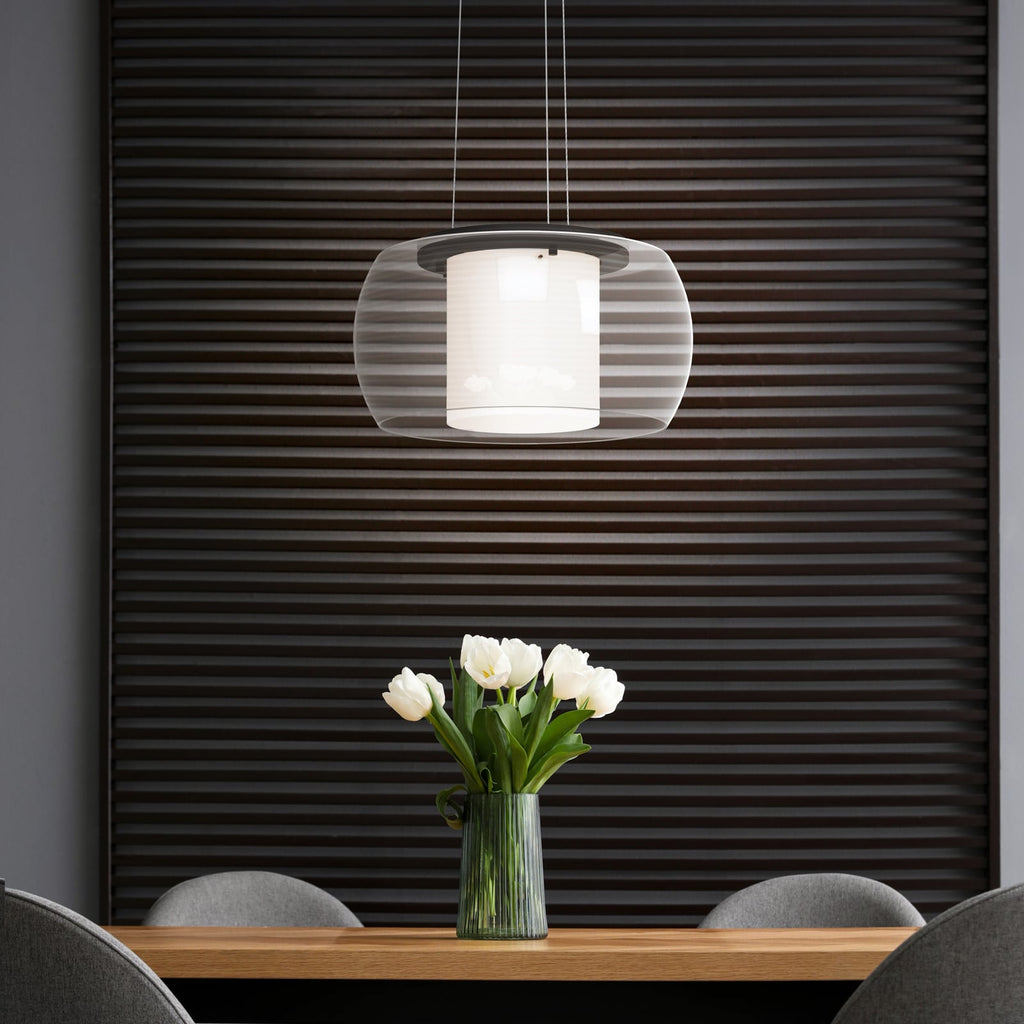 LED pendellampe Briaglia-C glass dimbar RGB CCT Ø40 cm bakside
