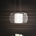 LED pendellampe Briaglia-C glass dimbar RGB CCT Ø40 cm forfra