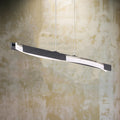 LED pendellampe Bridge svart/matt nikkel forfra