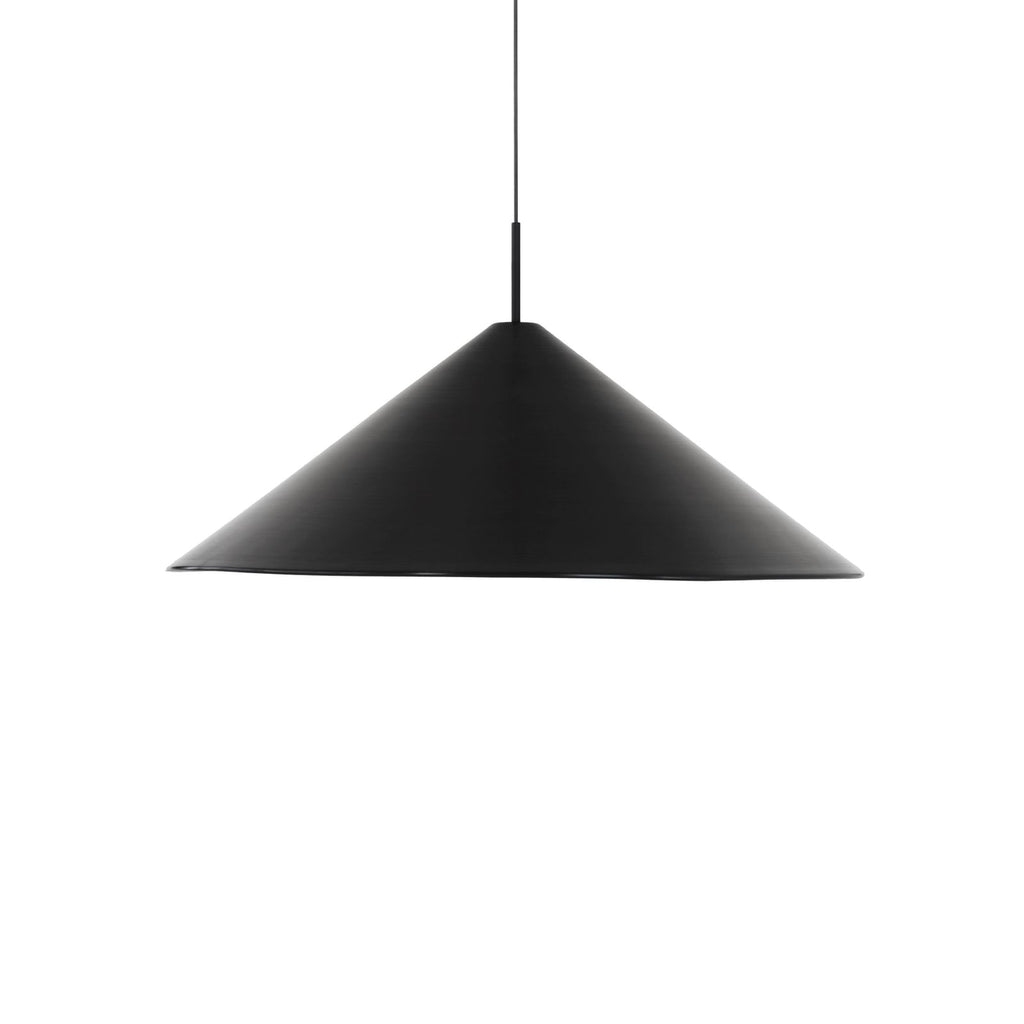 LED pendellampe Brolly dimbar svart aluminium Ø70 cm detalj av lampeskjerm