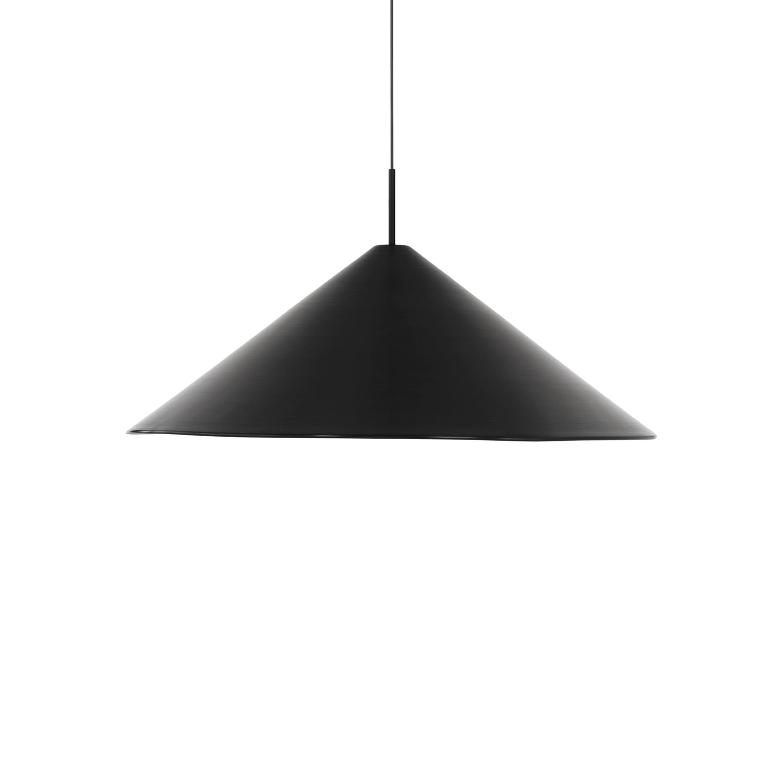 LED pendellampe Brolly dimbar svart aluminium Ø70 cm detalj av lampeskjerm