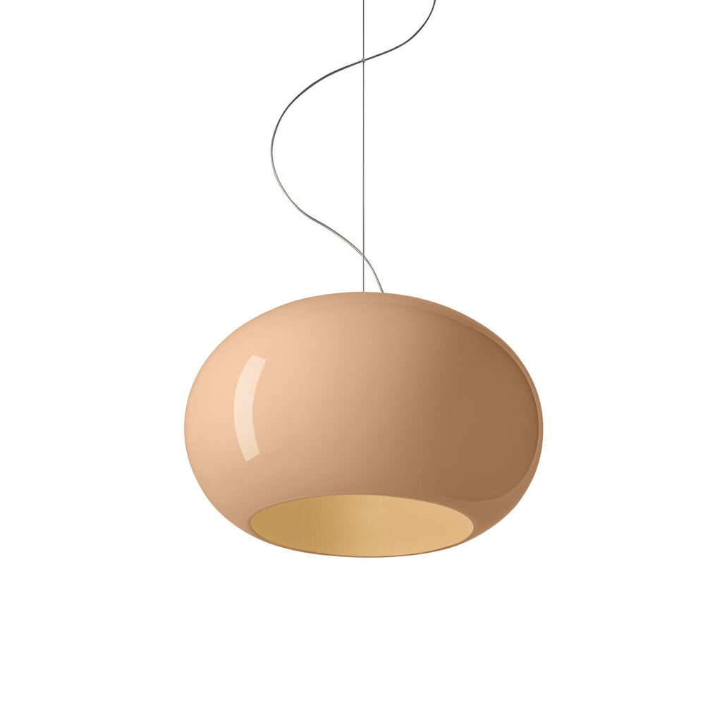 LED pendellampe Buds 2 munnblåst glass Ø42 cm beige DALI forfra