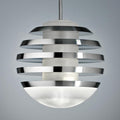 LED pendellampe Bulo aluminium og glass forfra