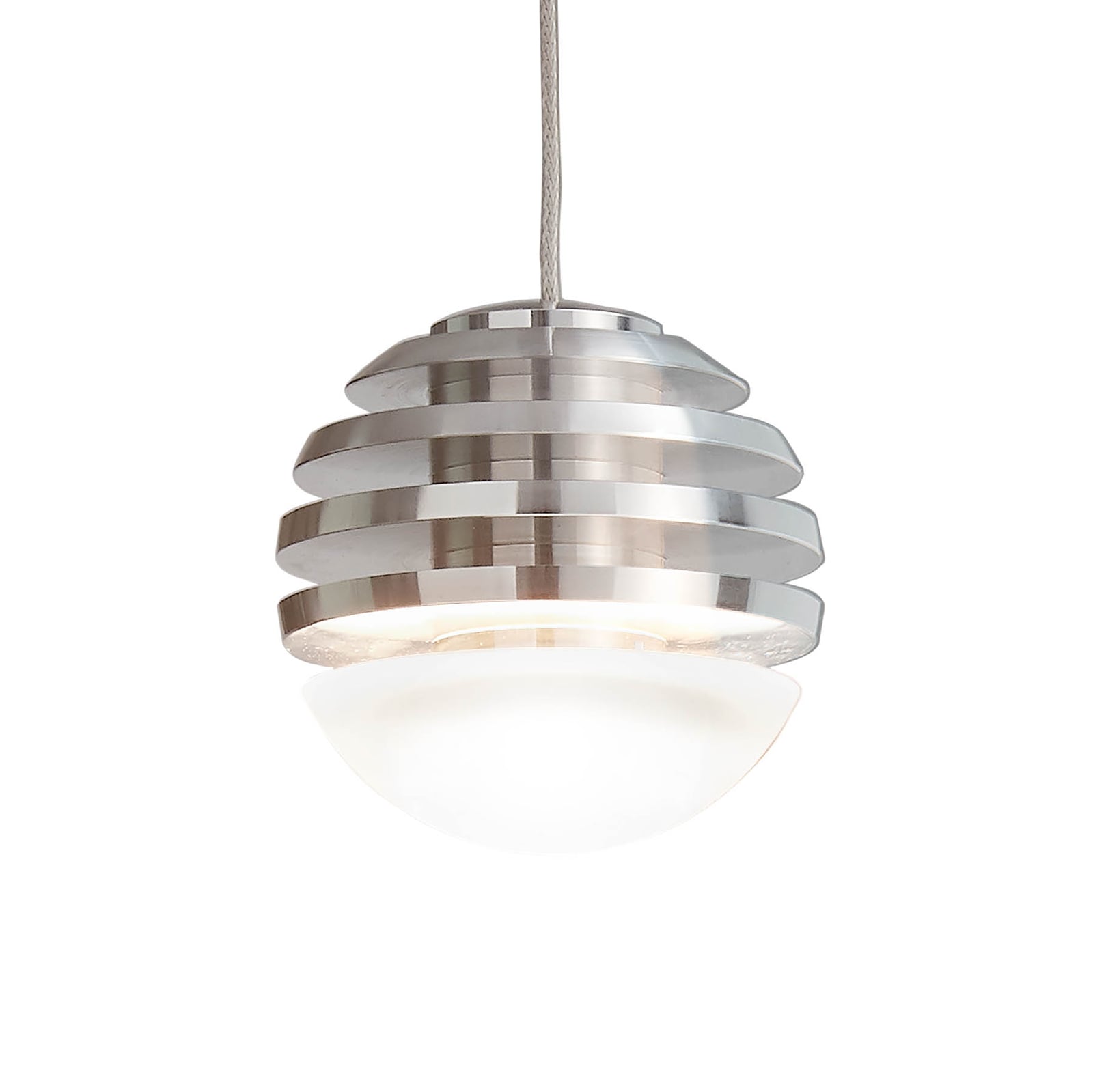 LED pendellampe Bulo Micro dimbar aluminium Ø12,5 cm forfra