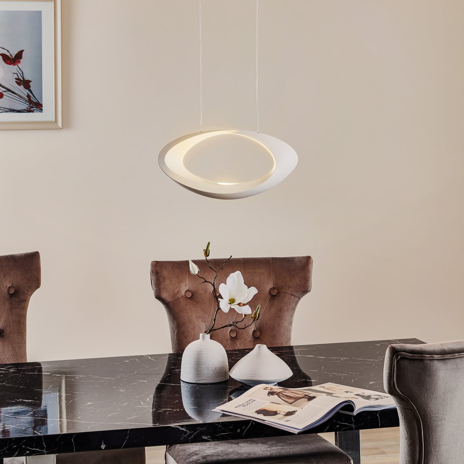 LED pendellampe Cabildo Artemide detaljbilde av LED-lys