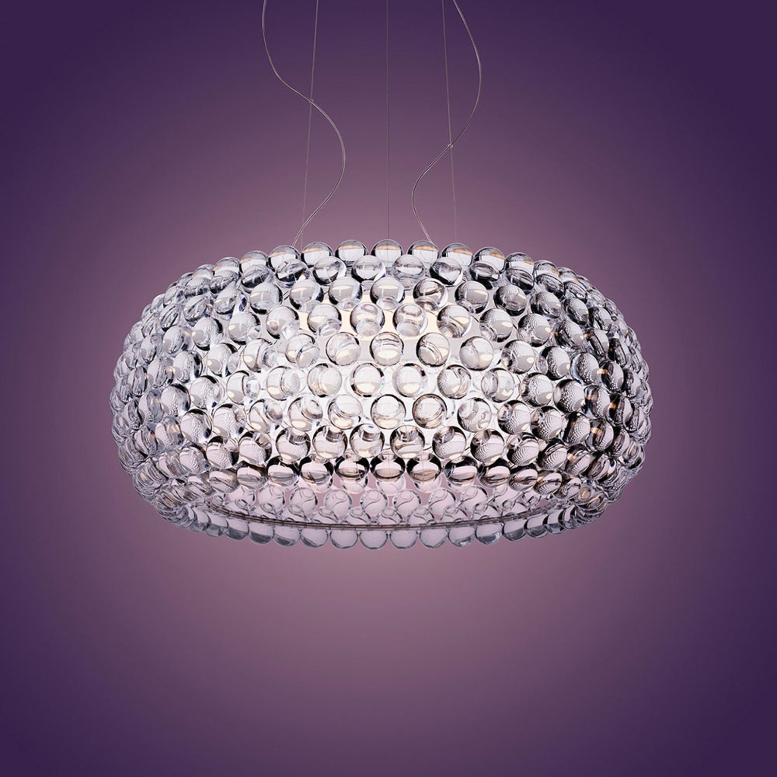 Detalj av LED pendellampe Caboche Plus Grande transparent