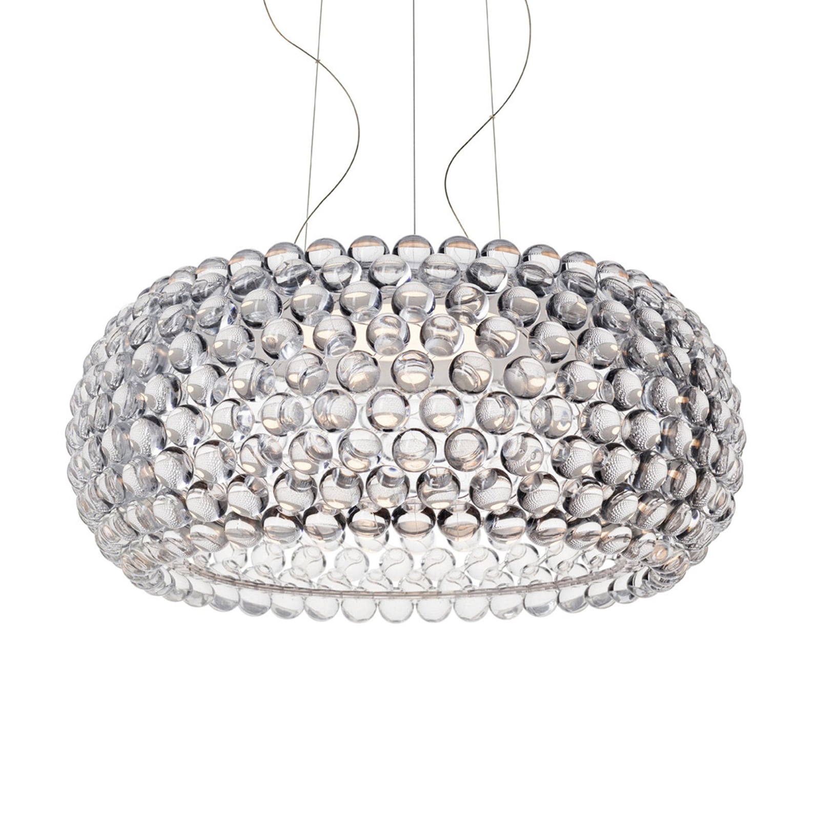 LED pendellampe Caboche Plus Grande transparent forfra