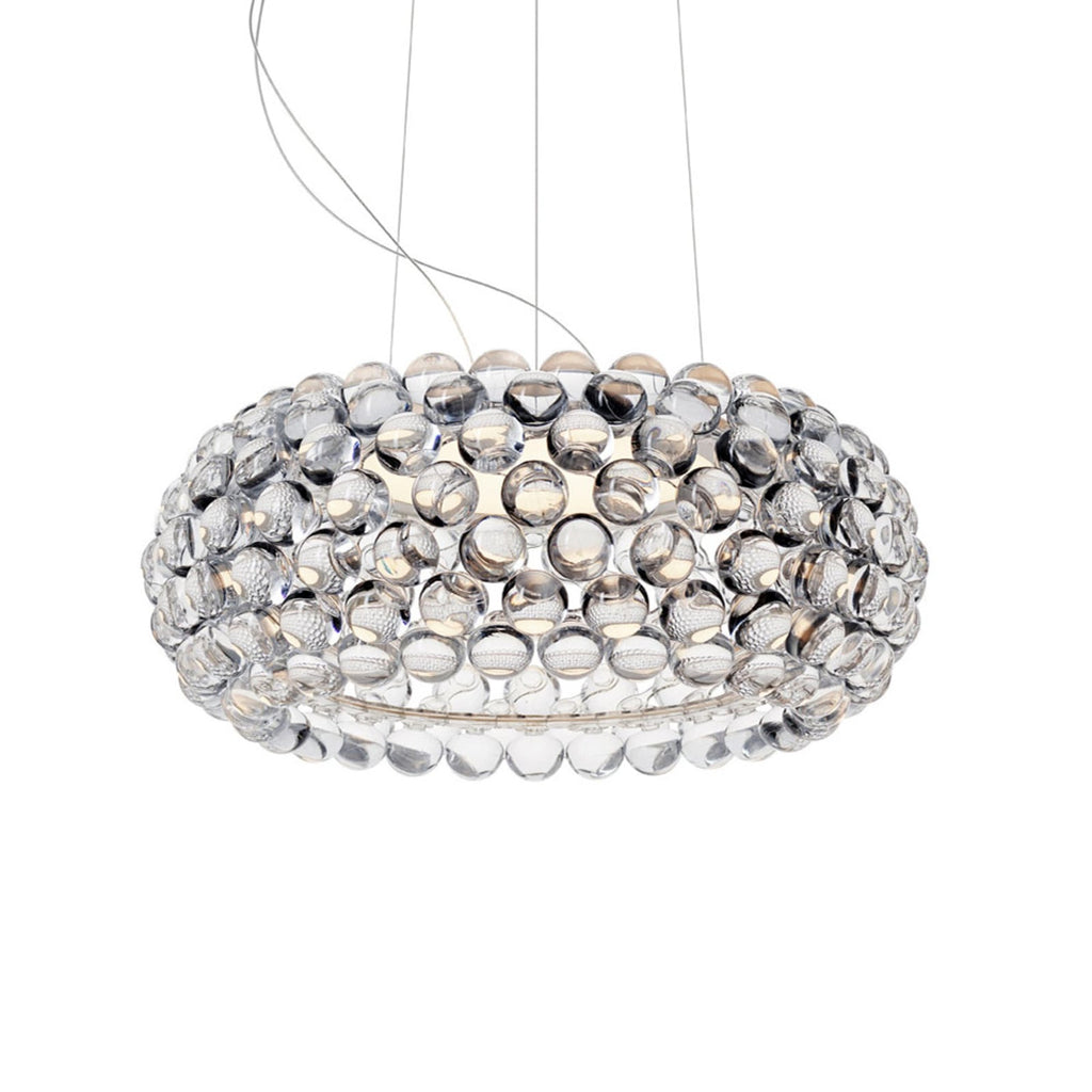 LED pendellampe Caboche Plus media dimbar klar Ø50 cm forfra