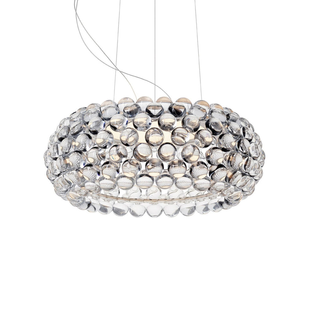 LED pendellampe Caboche Plus media klar Ø50 cm forfra