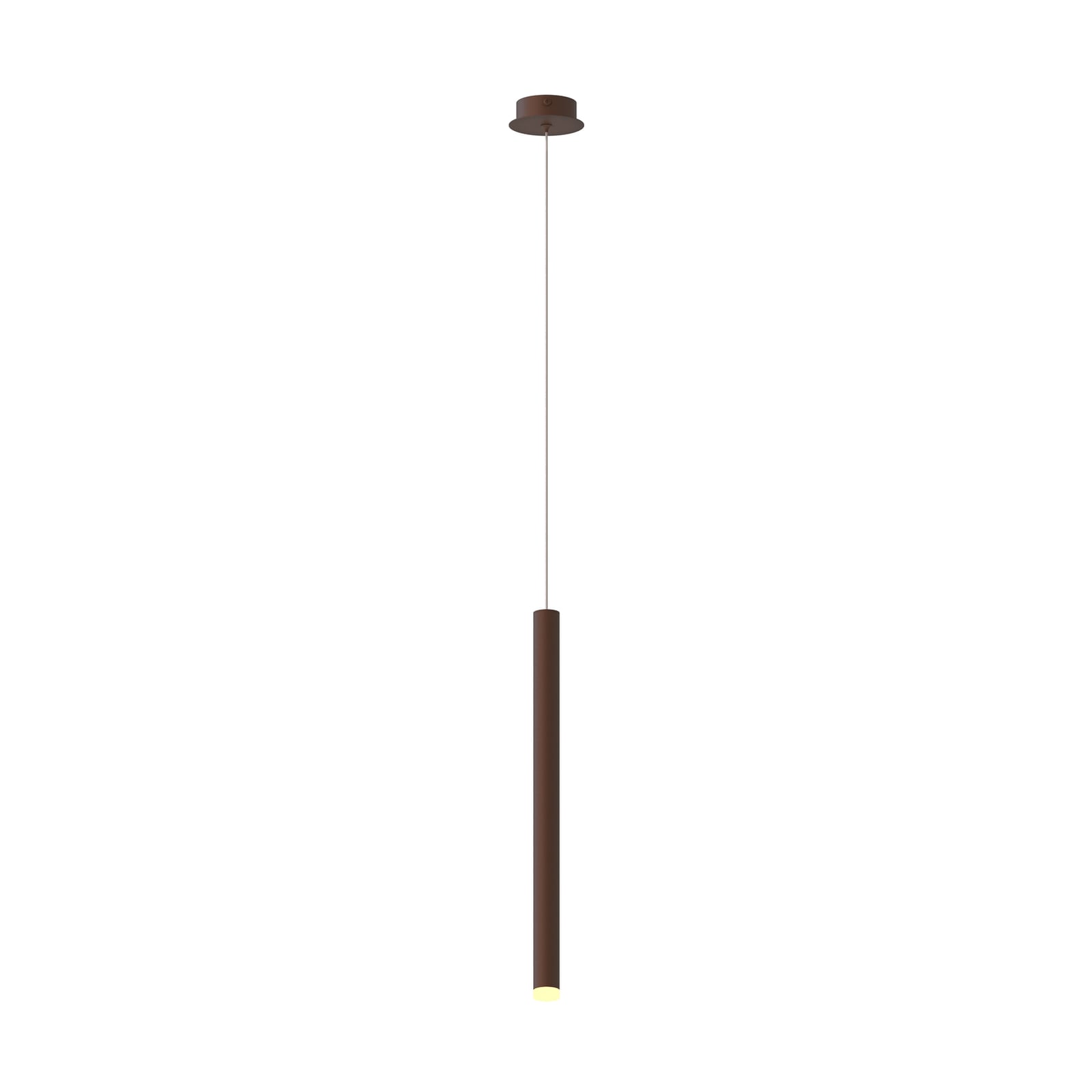 LED pendellampe Cala aluminium rustfarget Ø3,5 cm 6W fra Mantra Iluminación forfra