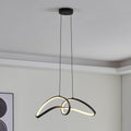 LED pendellampe Calarossa-Z svart aluminium front