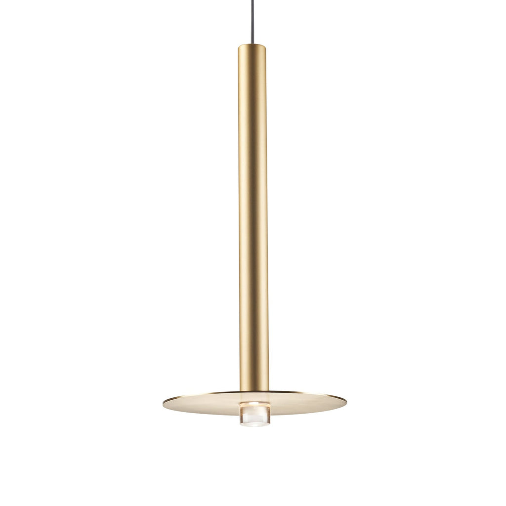 LED pendellampe Candle gull satinert forfra