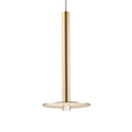 LED pendellampe Candle gull satinert forfra