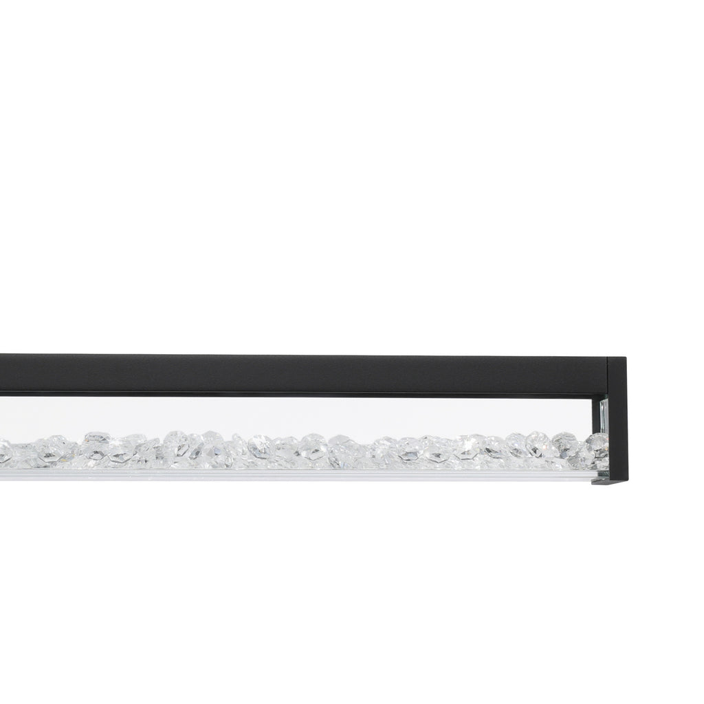 Touch-dimmer på LED pendellampe Cardito CCT dimbar svart 100 cm