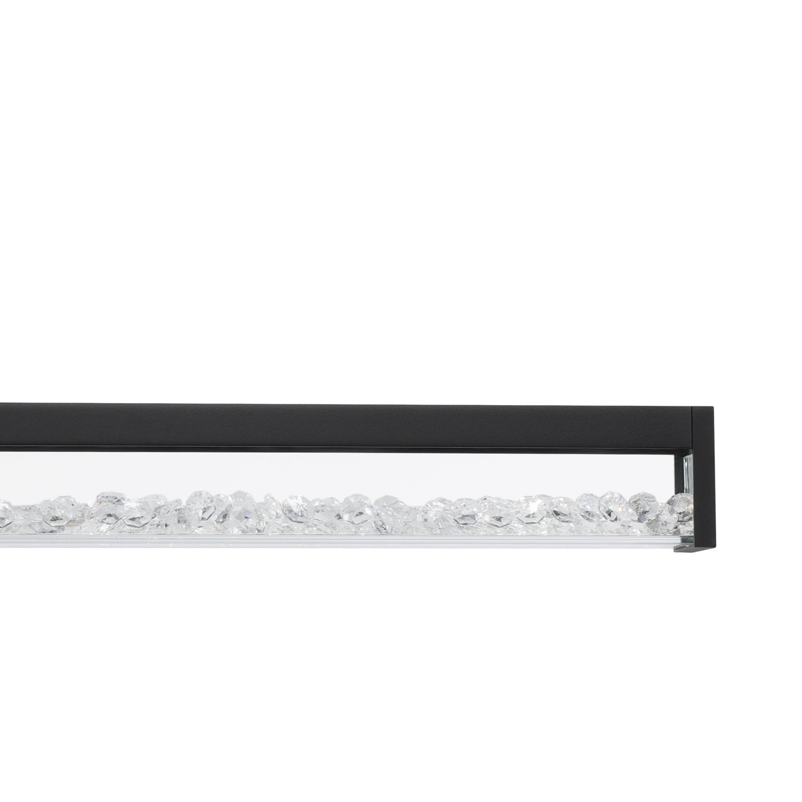 Touch-dimmer på LED pendellampe Cardito CCT dimbar svart 100 cm