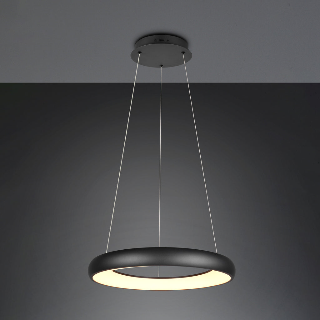 Detalj av LED pendellampe Cardona ringformet dimbar CCT