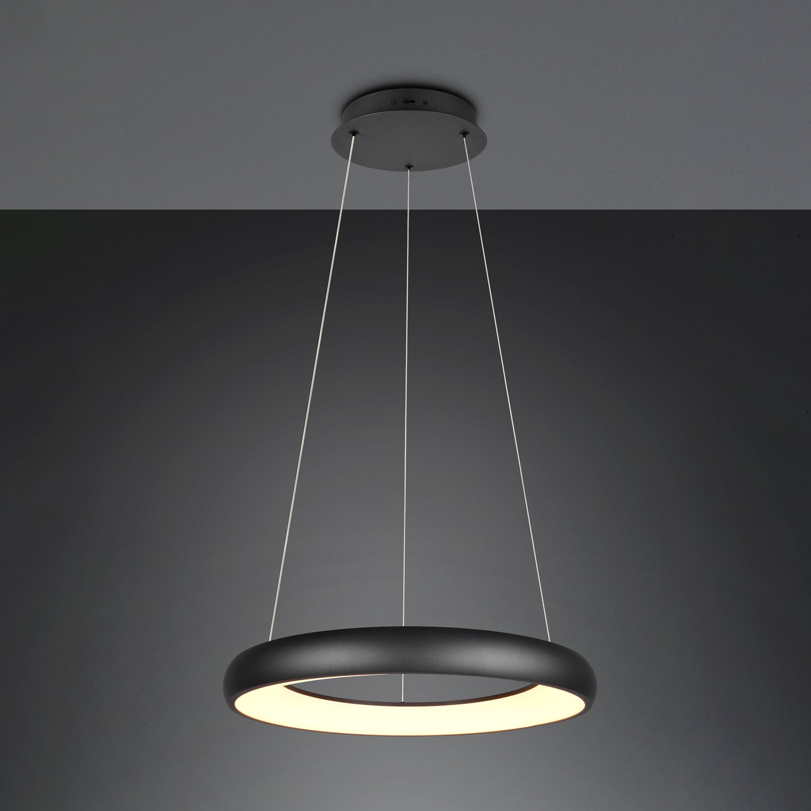 Detalj av LED pendellampe Cardona ringformet dimbar CCT