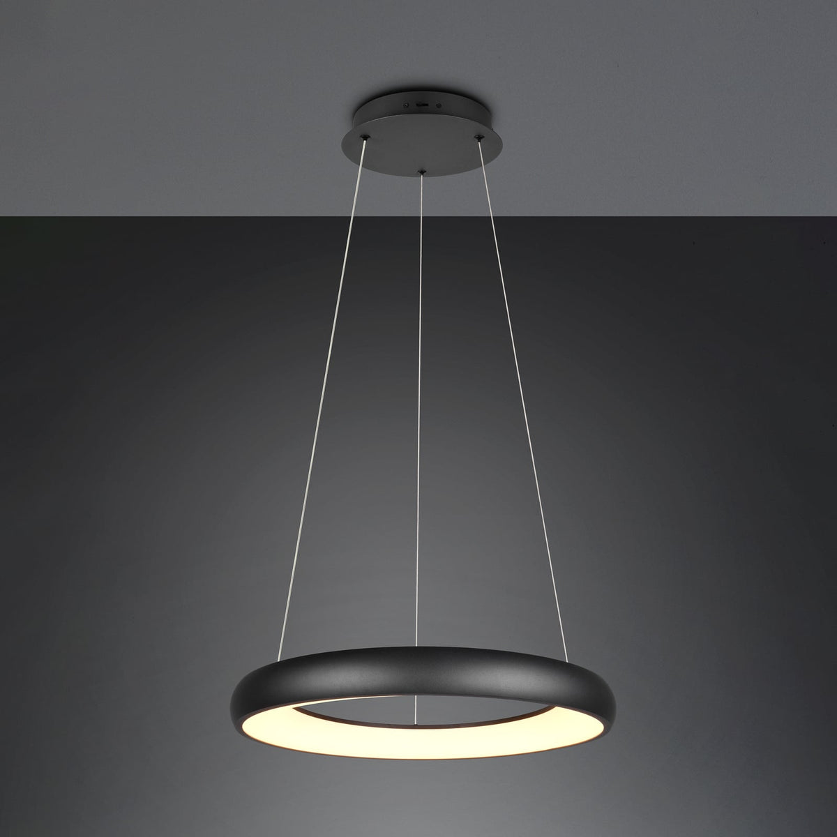 Detalj av LED pendellampe Cardona ringformet dimbar CCT