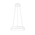 LED pendellampe Cardona ring Ø46,5 cm dimbar CCT hvit matt forfra