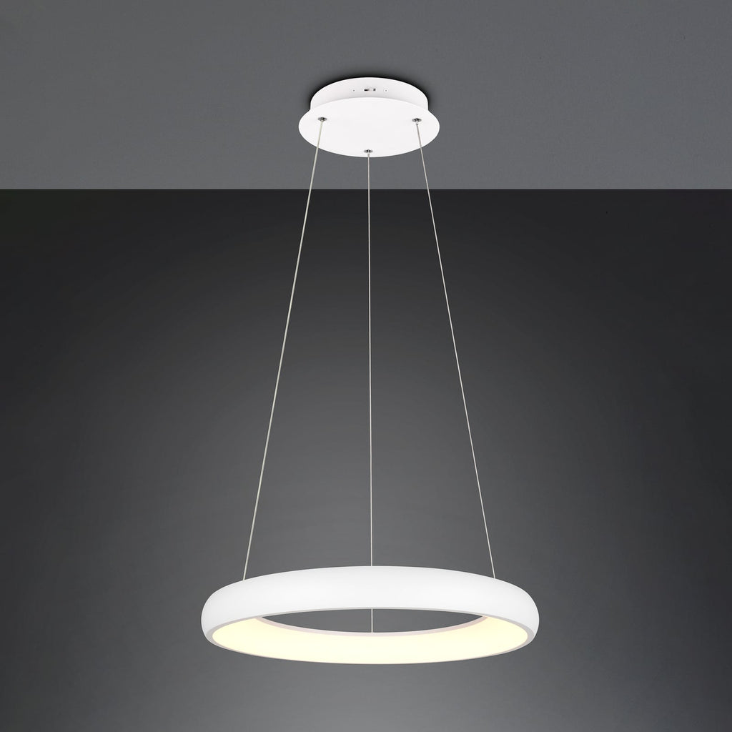LED pendellampe Cardona ring Ø62 cm hvit dimbar CCT detalj av ring