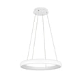 LED pendellampe Cardona ring hvit dimbar CCT Ø75 cm Trio Lighting forfra