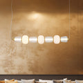LED pendellampe Caro glass transparent opal forfra