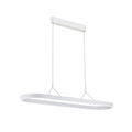 LED pendellampe Carrara hvit høydejusterbar CCT 120 cm 80W - ORION forfra