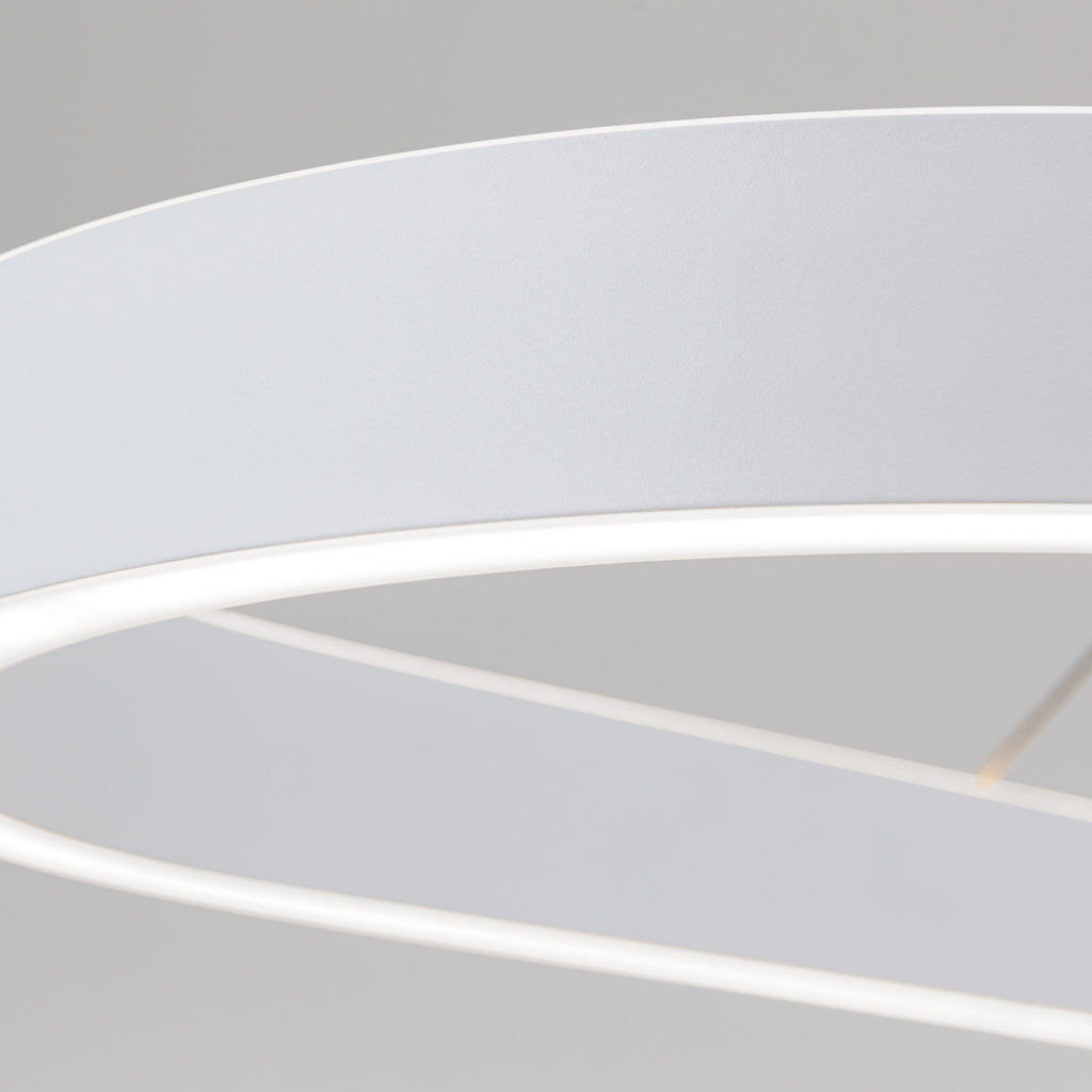LED pendellampe Carrara hvit høydejusterbar CCT 120 cm 80W - ORION nærbilde av DIP-bryter
