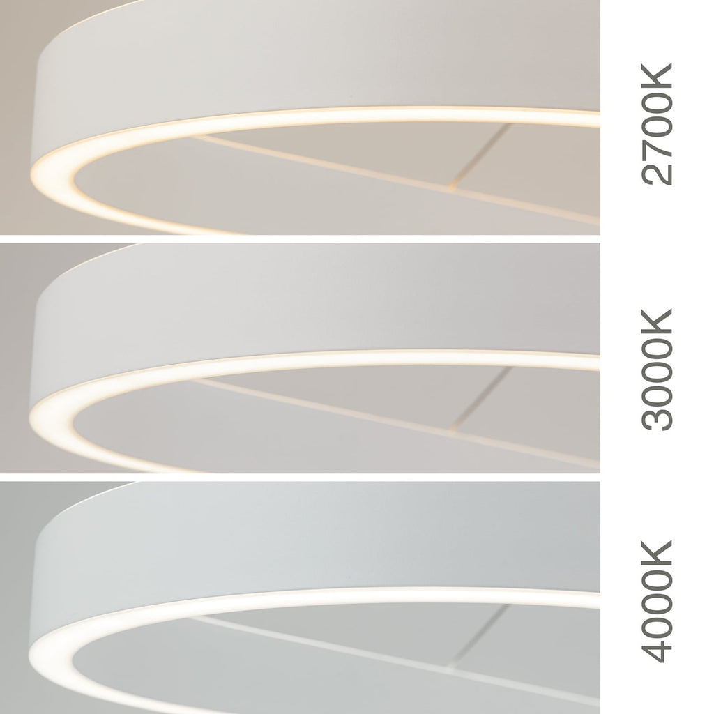 LED pendellampe Carrara hvit høydejusterbar CCT 120 cm 80W - ORION oversikt