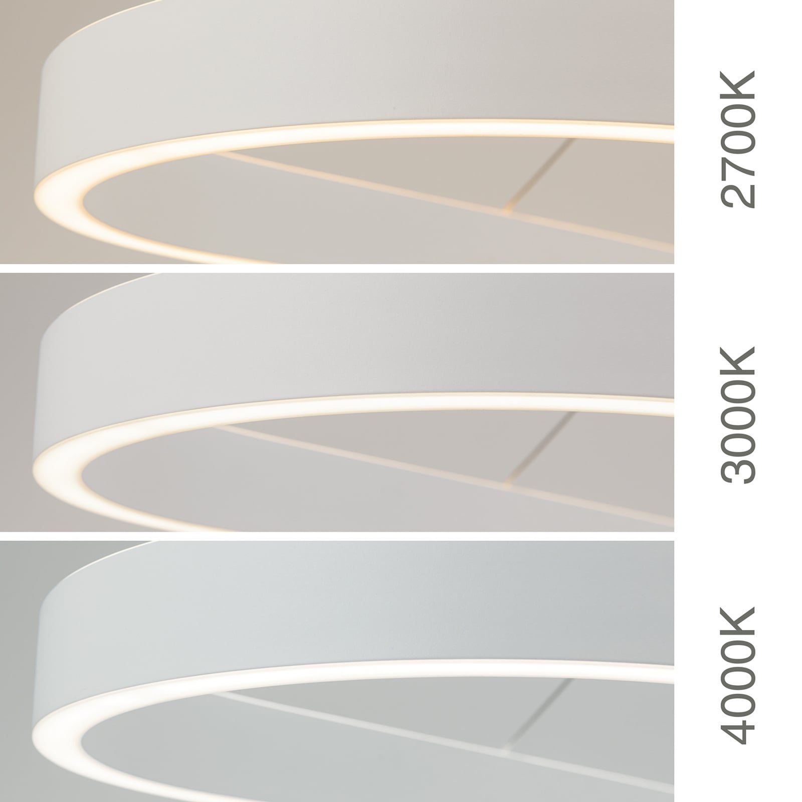 LED pendellampe Carrara hvit høydejusterbar CCT 120 cm 80W - ORION oversikt