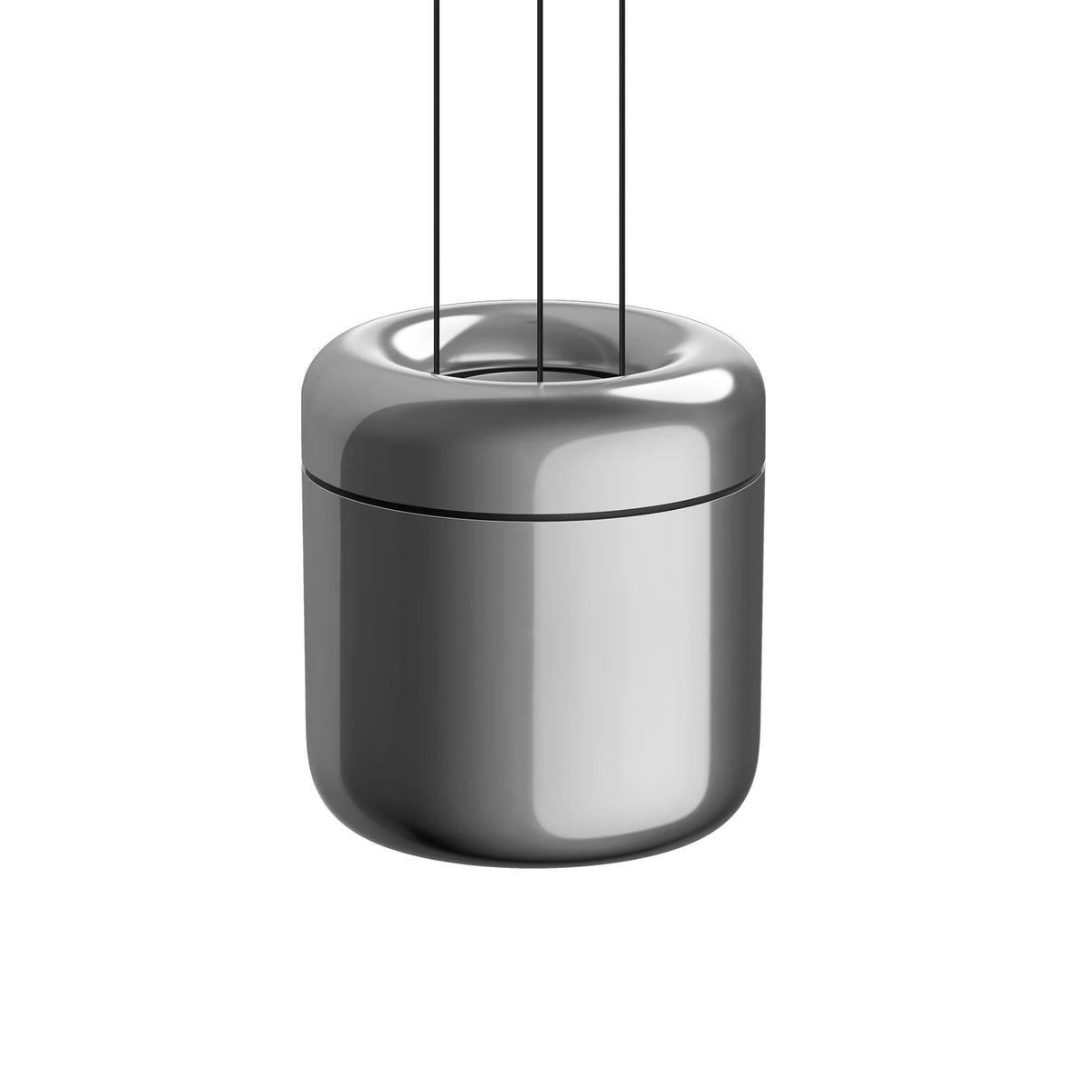 LED pendellampe Cavity Suspension S dimbar aluminium foran