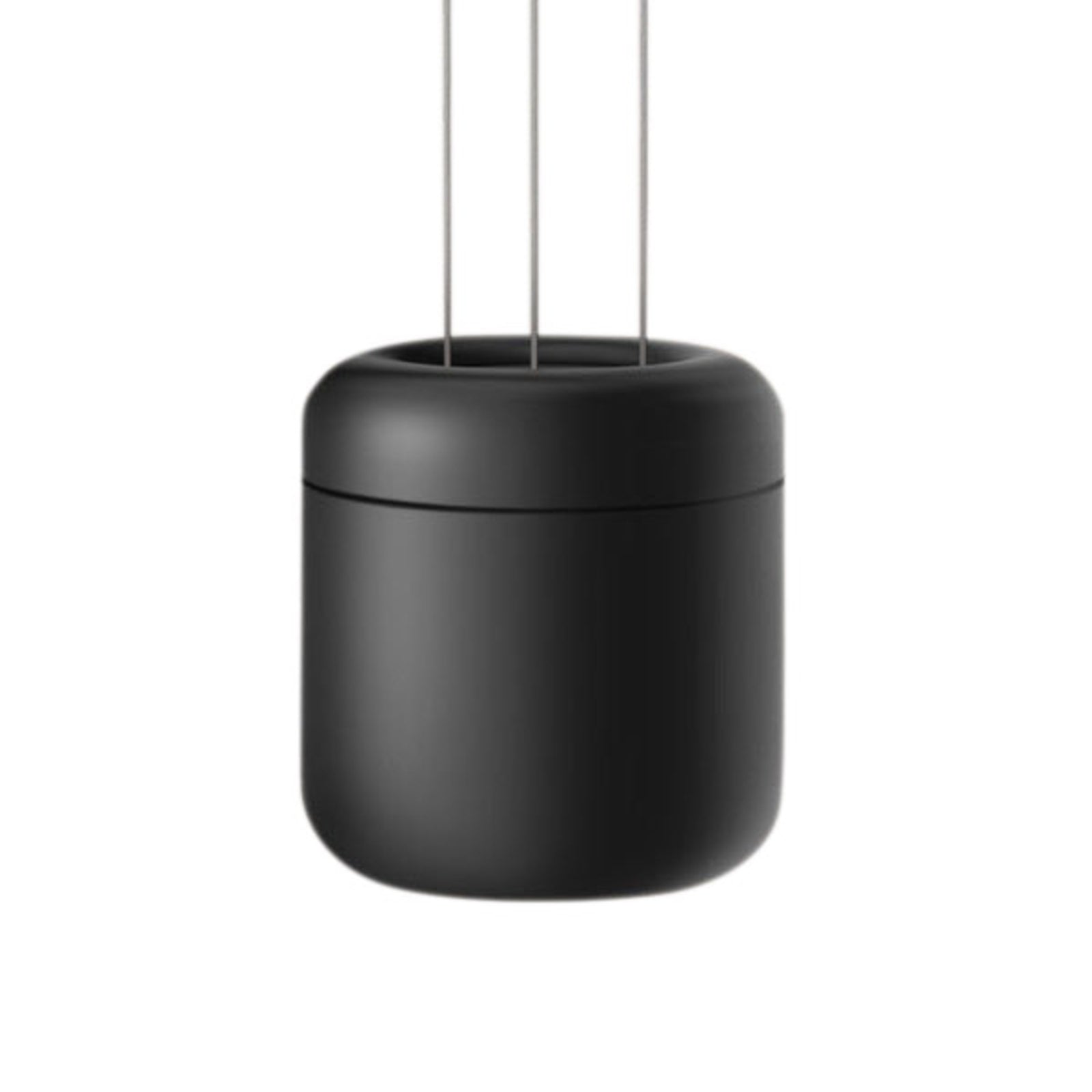 LED pendellampe Cavity Suspension S dimbar svart Ø10 cm detalj
