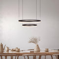 LED pendellampe CCT to ringer Ø60 cm med fjernkontroll forfra