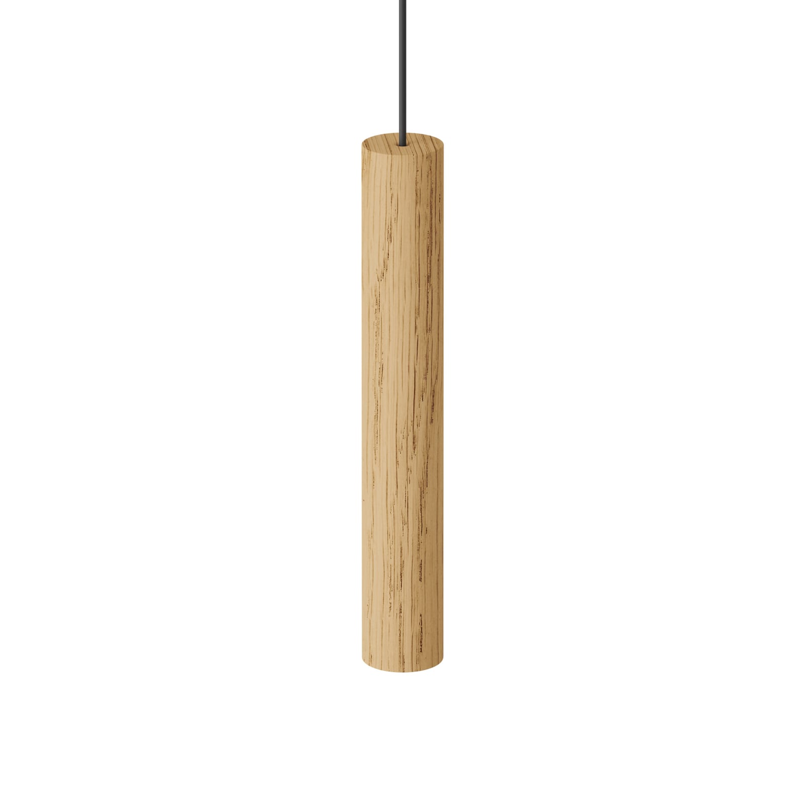 LED pendellampe Chimes Tall eik 2W varmhvit Ø3,4 cm forfra