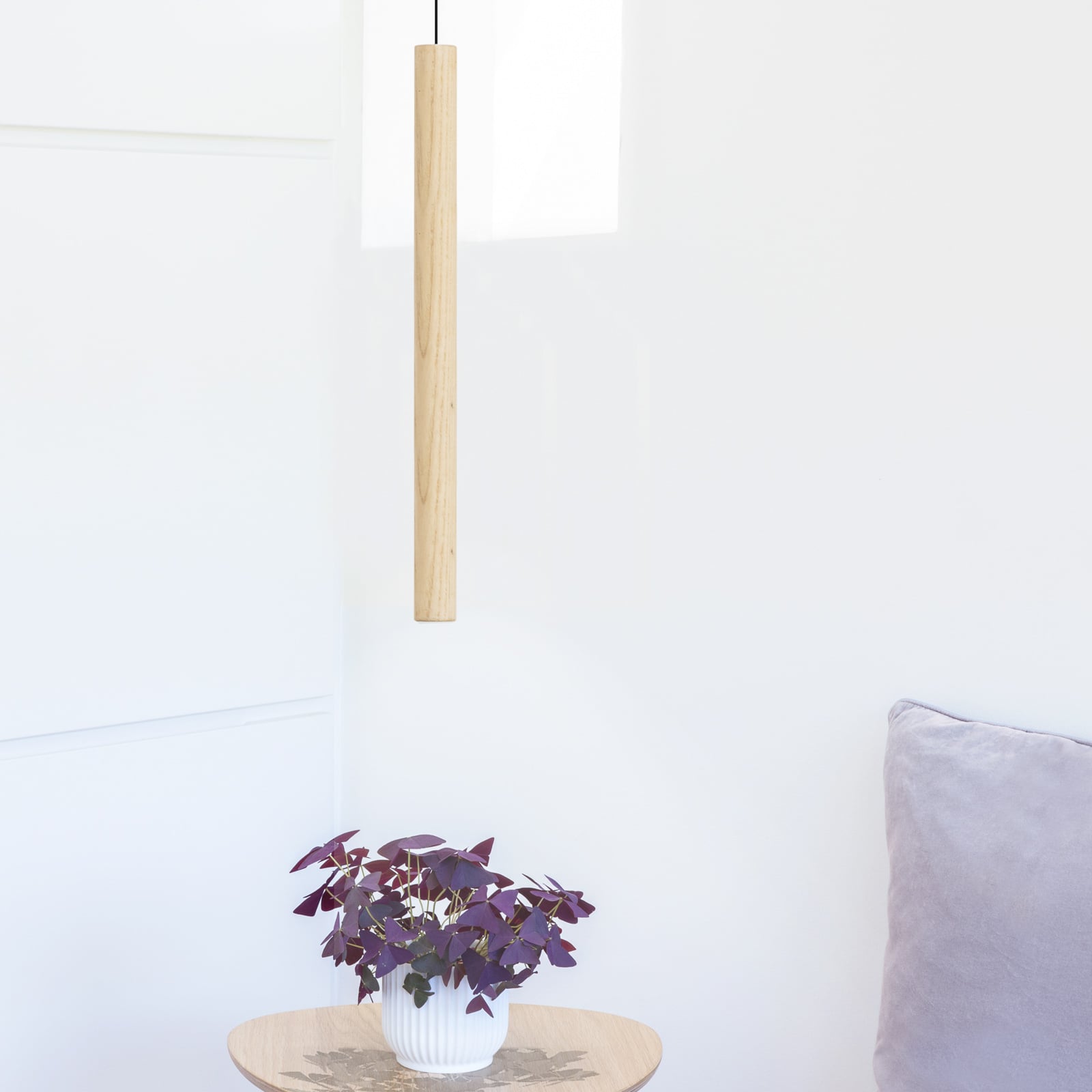 LED pendellampe Chimes Tall eik 2W varmhvit Ø3,4 cm - UMAGE
