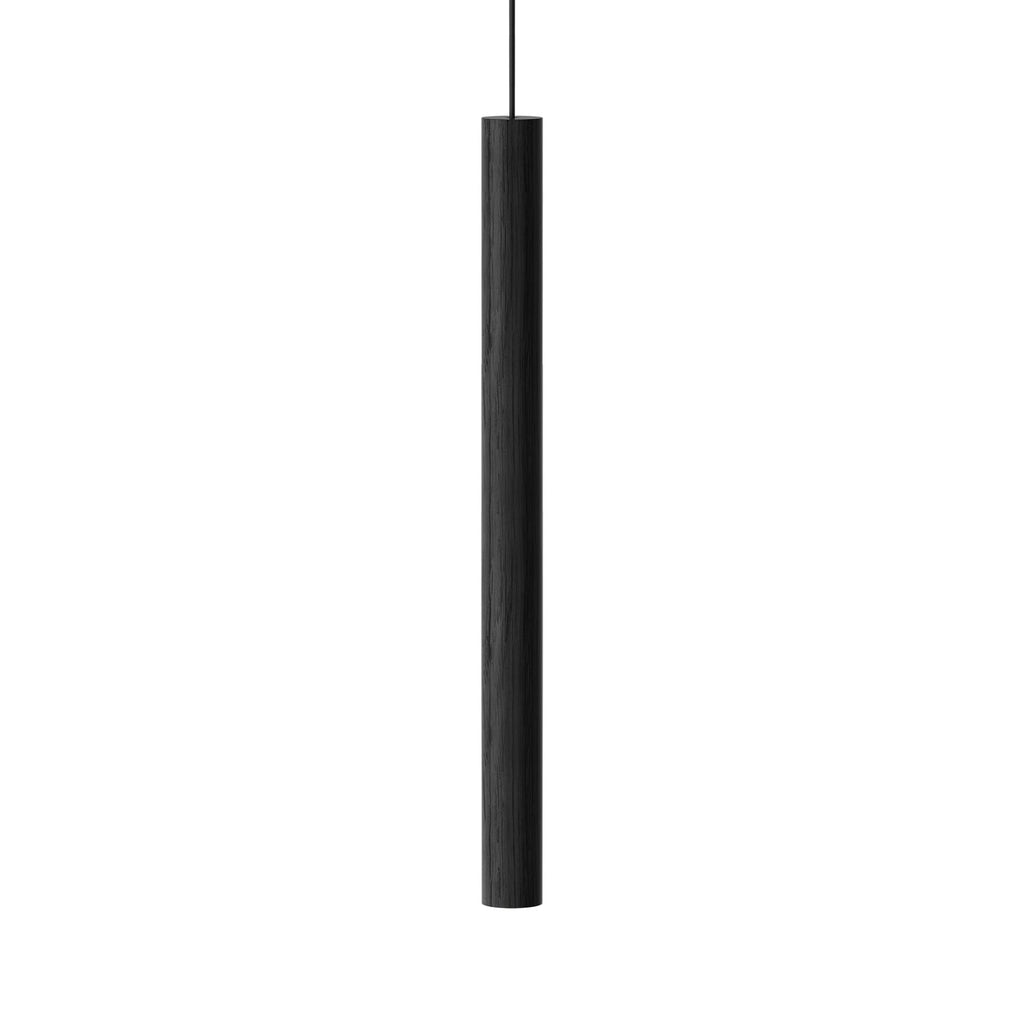 LED pendellampe Chimes Tall eik svart forfra