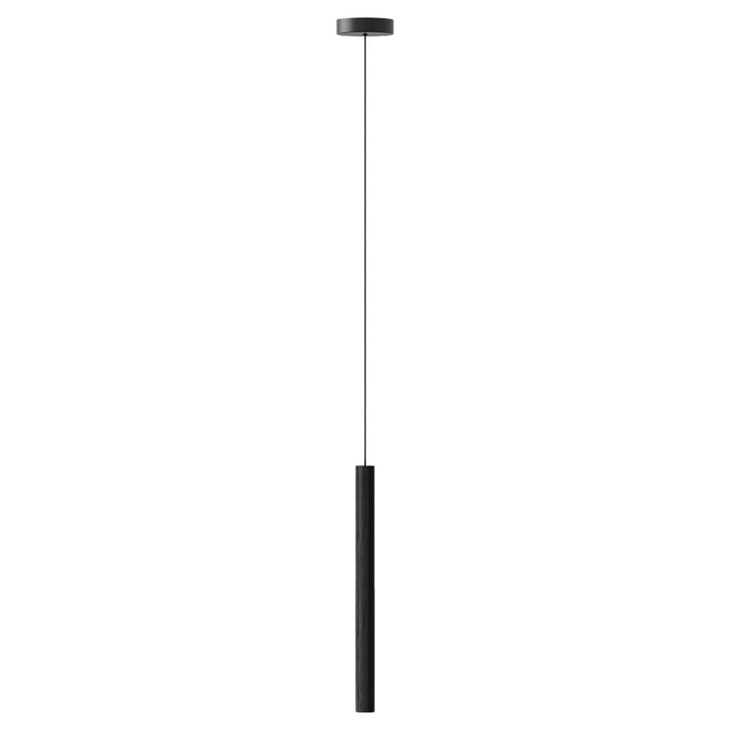 LED pendellampe Chimes Tall eik svart bakside