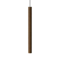 LED pendellampe Chimes Tall mørk eik forfra