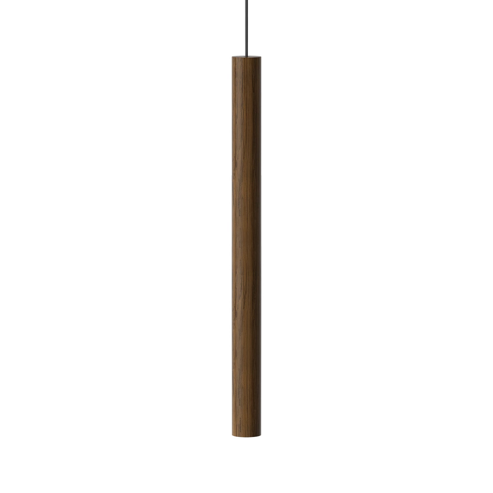 LED pendellampe Chimes Tall mørk eik forfra
