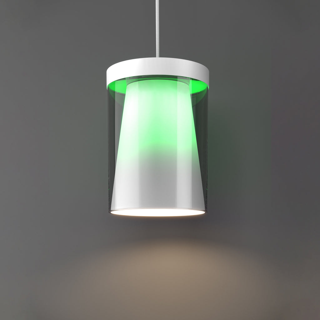 LED pendellampe Chiusello-Z 3-lys hvit glass installasjon
